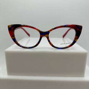 Alain Mikli Coralli A03142 002 Havana Blue Red Tortoise Womens Eyewear 52-15-145